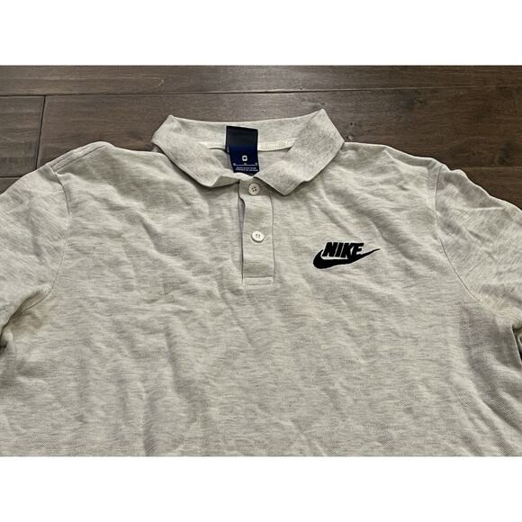 Nike Mens Sportswear Light Gray Polo Short Sleeve Shirt Size M Medium 909746-051 - Picture 4 of 9